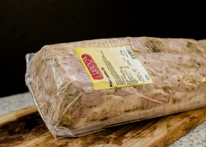 Rullepølse – 160 kr. pr. kg – Danmark – 1,4–2,5 kg – Frost